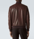 Brioni Leather bomber jacket