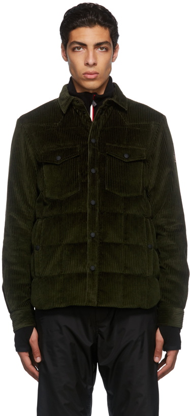 Photo: Moncler Grenoble Green Corduroy Down Jacket