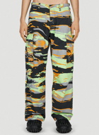 ERL - Camouflage Pants in Green