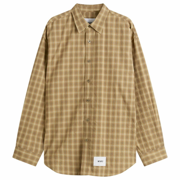 Photo: WTAPS Men's Txt 01 Long Sleeve Shirt in Brown