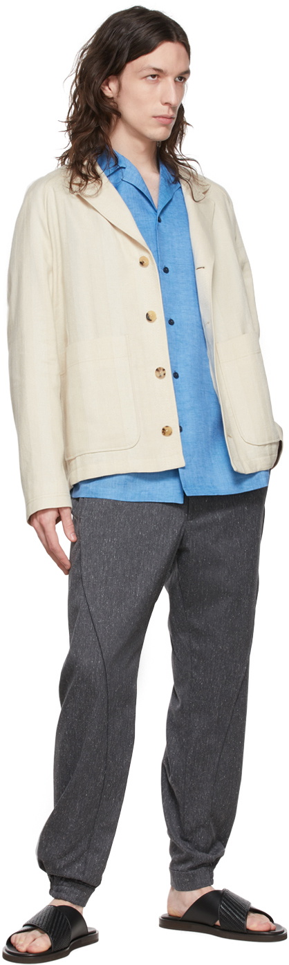 Z Zegna Beige Cotton Blazer