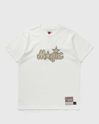 Mitchell & Ness Nba Cream Ss Tee Magic White - Mens - Shortsleeves