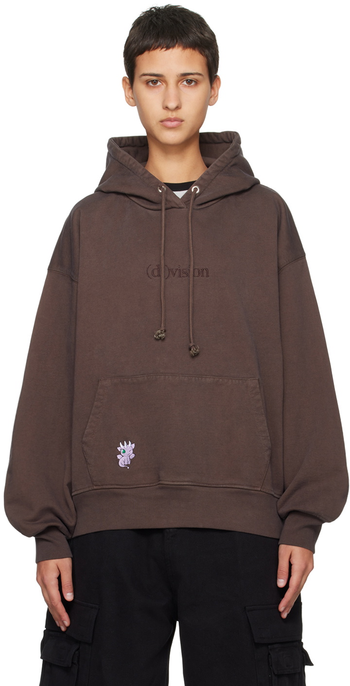 (di)vision Brown Embroidered Hoodie