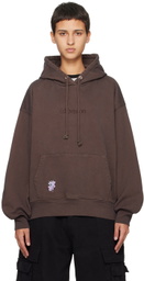 (di)vision Brown Embroidered Hoodie