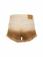 ALANUI - Bright Hues Frayed Denim Shorts
