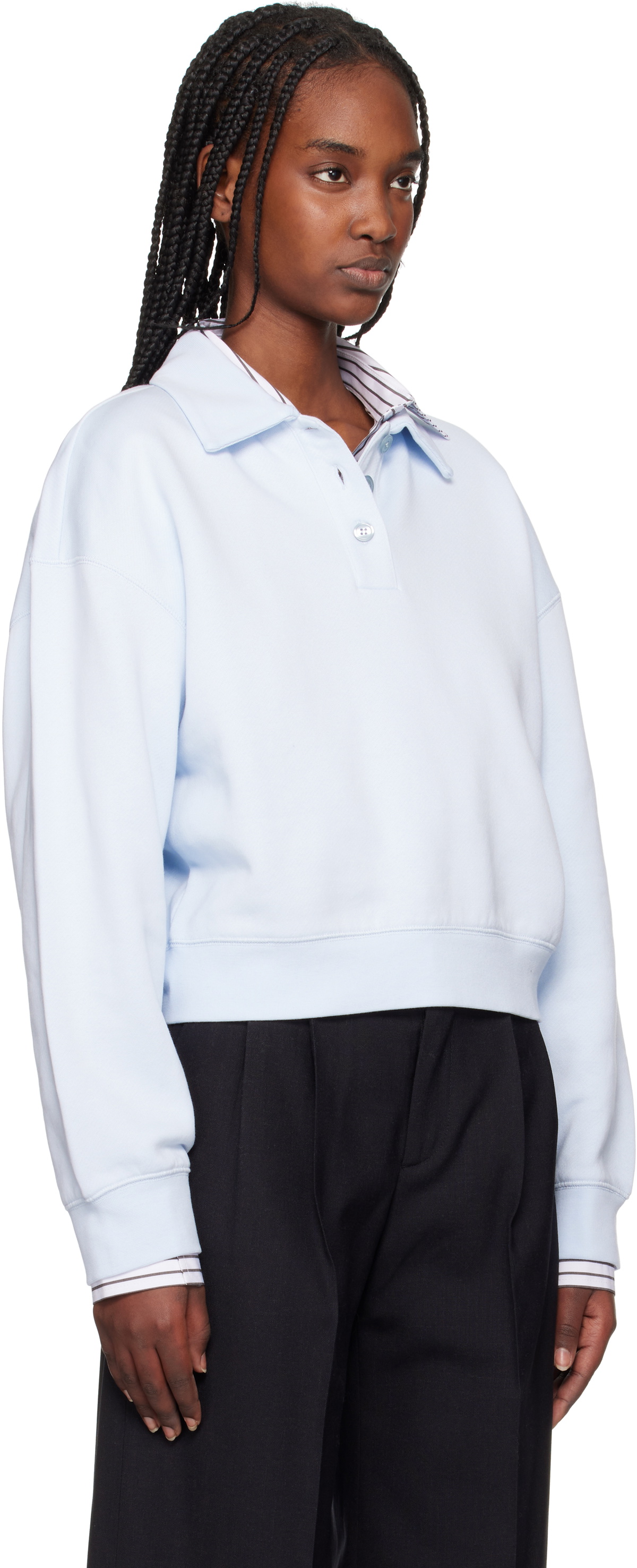 Filippa K Blue Sweatshirt Polo