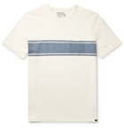 Faherty - Striped Cotton-Jersey T-Shirt - White