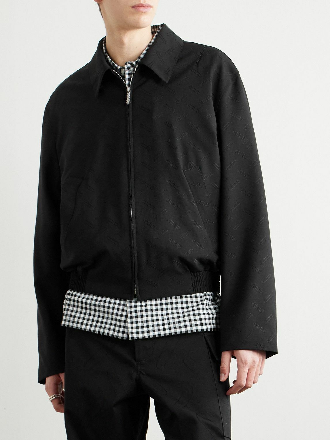 Marni - Confetti Embroidered Wool Blouson Jacket - Black