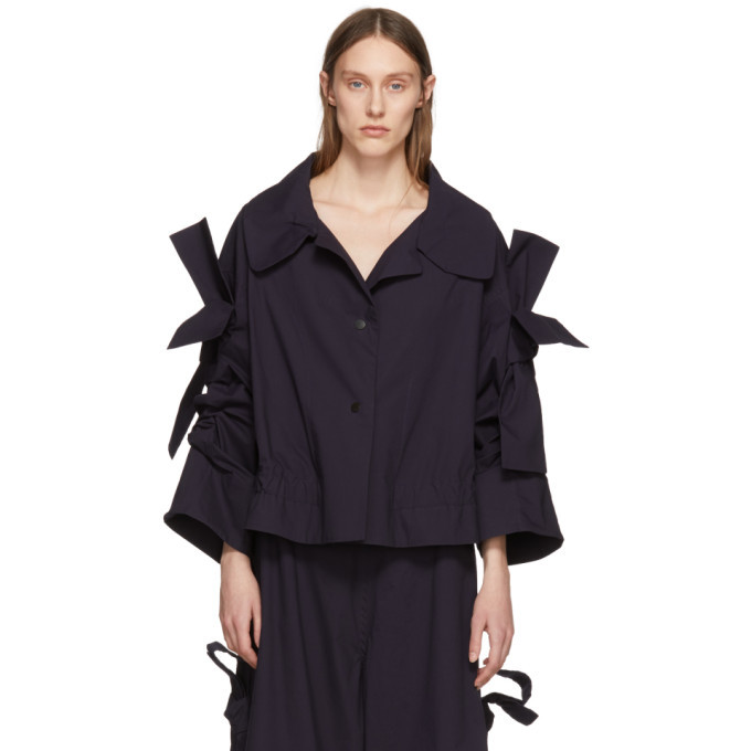 Roberts | Wood Navy Adjustable Drawstring Jacket