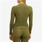 Aries Women's Base Layer Top in Army Green