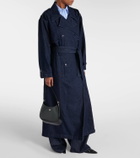 The Frankie Shop Nikola denim trench coat