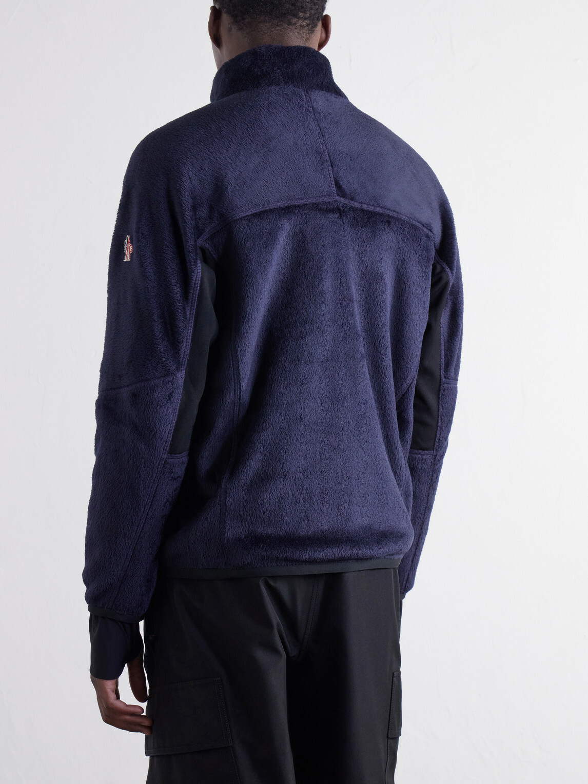 Moncler Grenoble - Panelled Polartec® Fleece Half-Zip Ski Mid-Layer - Blue