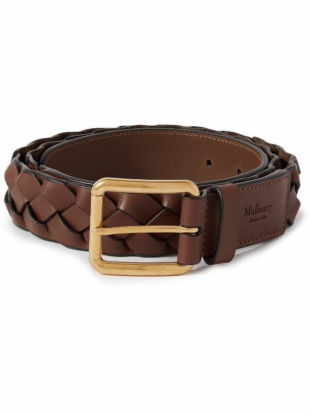 Photo: Mulberry - Heritage 3.5cm Braided Leather Belt - Brown