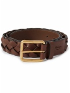 Mulberry - Heritage 3.5cm Braided Leather Belt - Brown