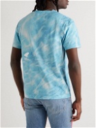 MSFTSrep - Logo-Print Tie-Dyed Cotton-Jersey T-Shirt - Blue