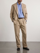 Ralph Lauren Purple label - Double-Breasted Linen, Cotton and Silk-Blend Suit Jacket - Neutrals