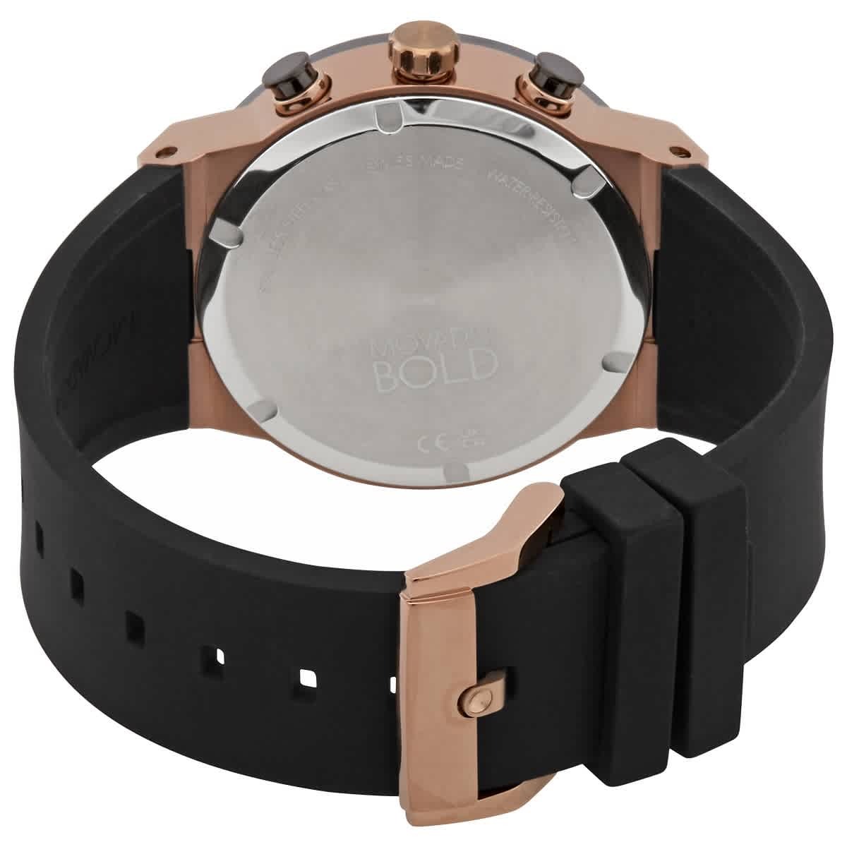 Movado Bold Fusion Chronograph Bronze Dial Quartz Mens Watch 3600854