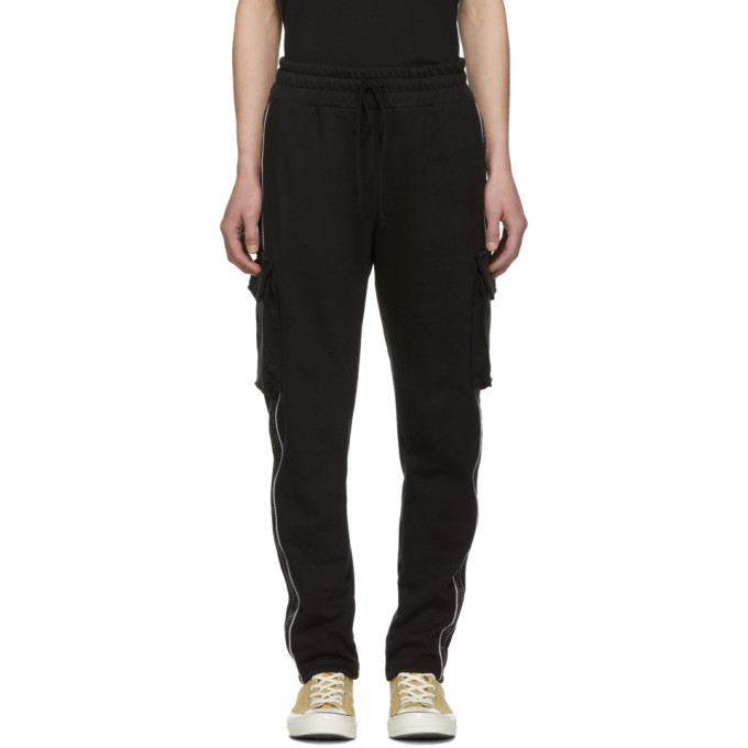 Reese Cooper Black Care Label Strap Cargo Pants Reese Cooper