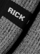 Rick Owens Kids - Ribbed Cotton-Blend Jacquard Socks