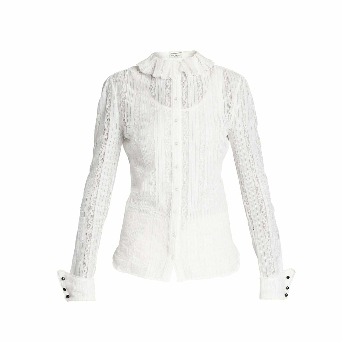 Saint Laurent Color-block Blouse