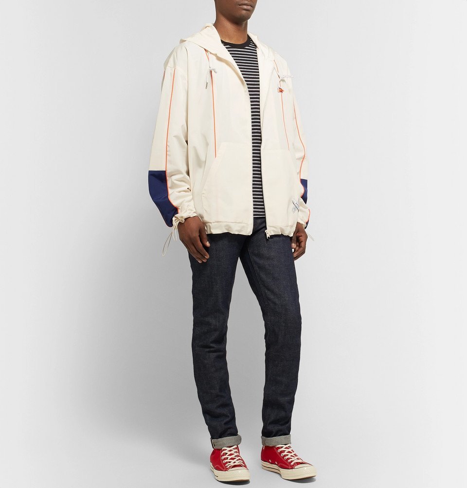 Maison Kitsuné - ADER error Oversized Colour-Block Shell Hooded