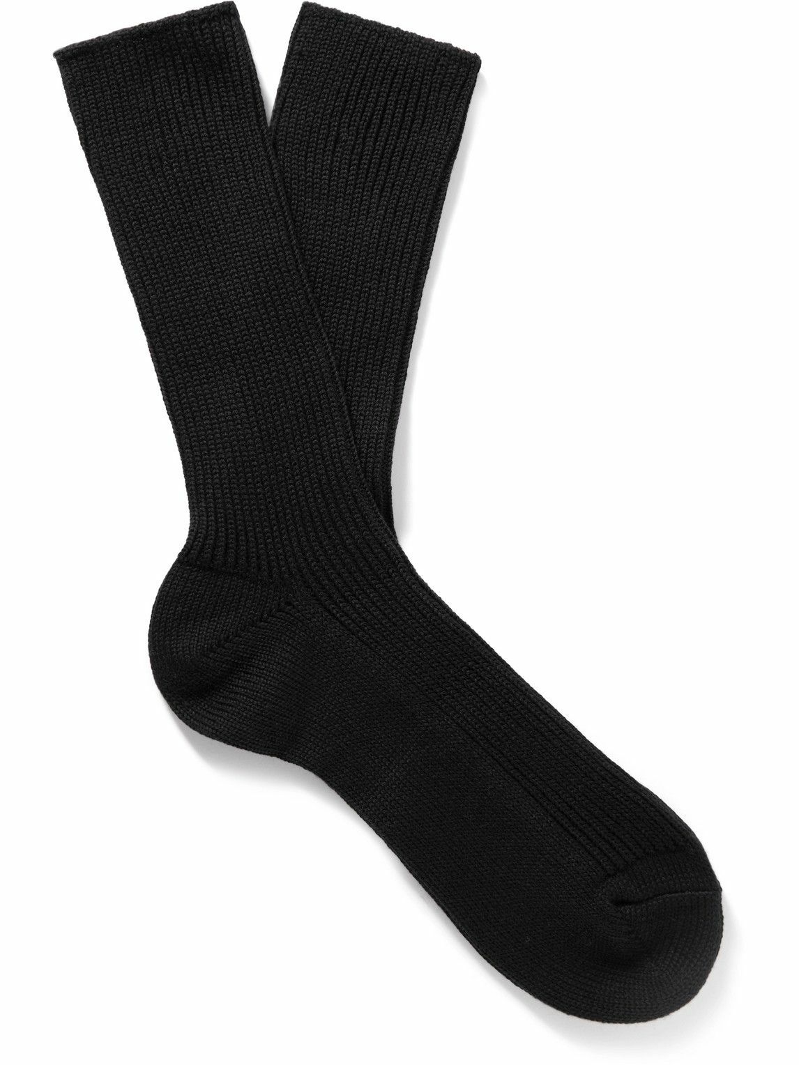 Auralee Giza High Gauge Socks in Beige main image 1