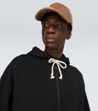 Acne Studios Cotton fleece zip-up hoodie