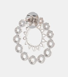 Kamyen Orbit 18kt white gold earrings with diamonds and enamel