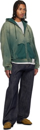 Maison MIHARA YASUHIRO Green Sun Faded Like Zip-Up Hoodie