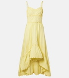 Juliet Dunn Embroidered cotton midi dress