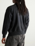 A.PRESSE - Vintage Cotton-Jersey Sweatshirt - Black
