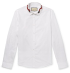 Gucci - Duke Appliquéd Cotton Oxford Shirt - Men - White