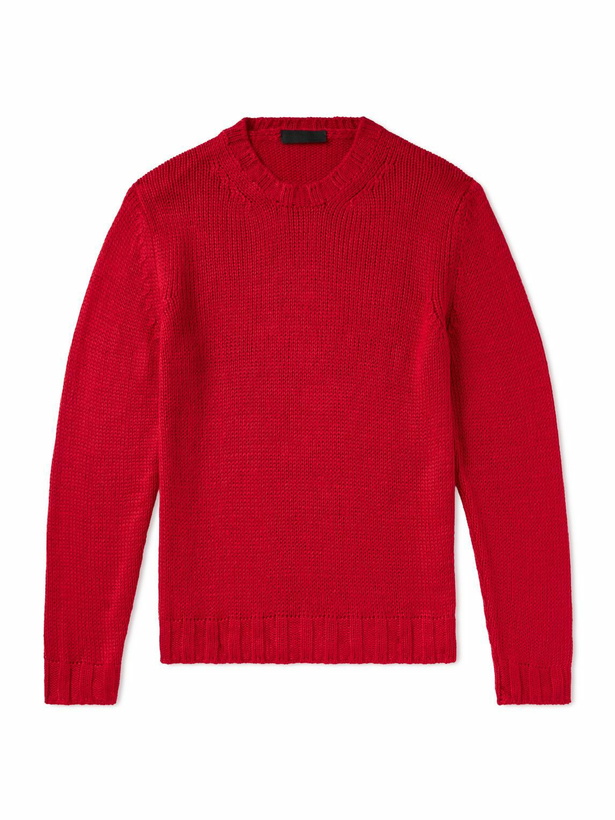 Photo: Saman Amel - Gio Silk Sweater - Red
