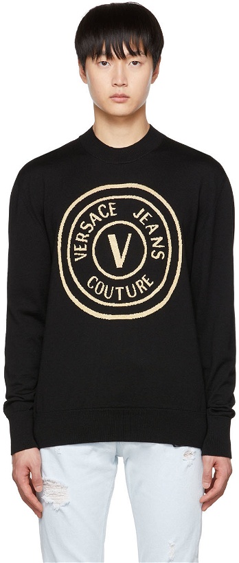 Photo: Versace Jeans Couture Black V-Emblem Sweater