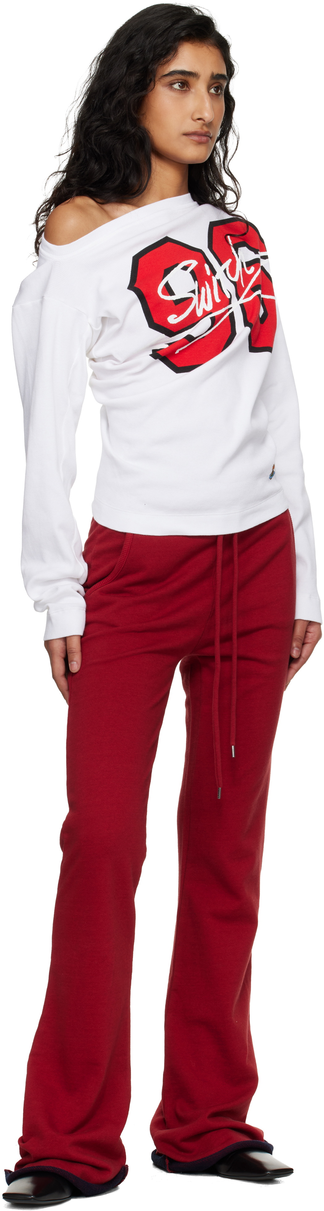 Vivienne Westwood White '96 Switch' Long Sleeve Hebo T-shirt