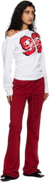 Vivienne Westwood White '96 Switch' Long Sleeve Hebo T-shirt