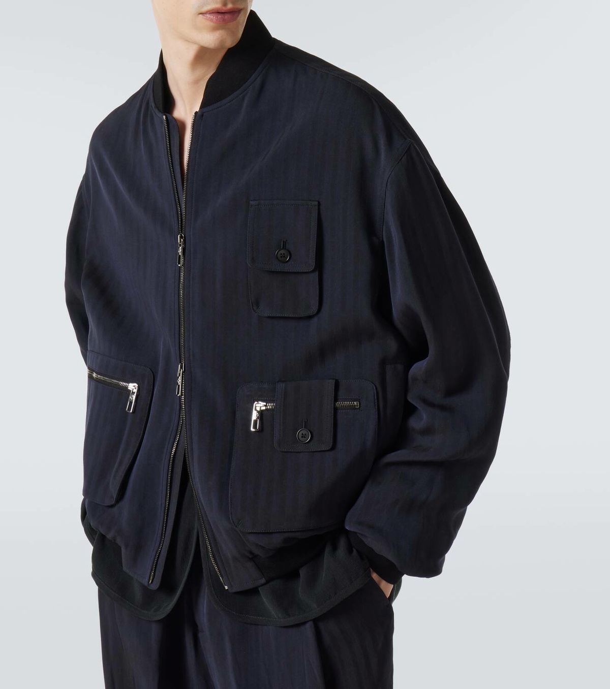 Giorgio Armani Twill bomber jacket