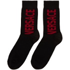 Versace Black and Red Big Socks