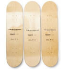 The SkateRoom - Peanuts by AVAF Set of Three Printed Wooden Skateboards - Multi