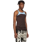 Rick Owens Burgundy and Blue Release Combo Tank Top