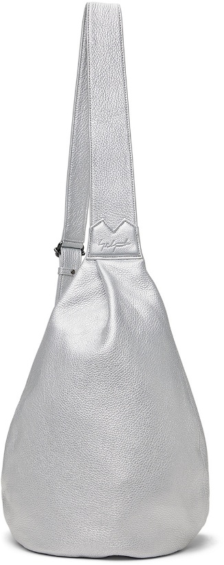Photo: Yohji Yamamoto Silver Medium Y Messenger Bag
