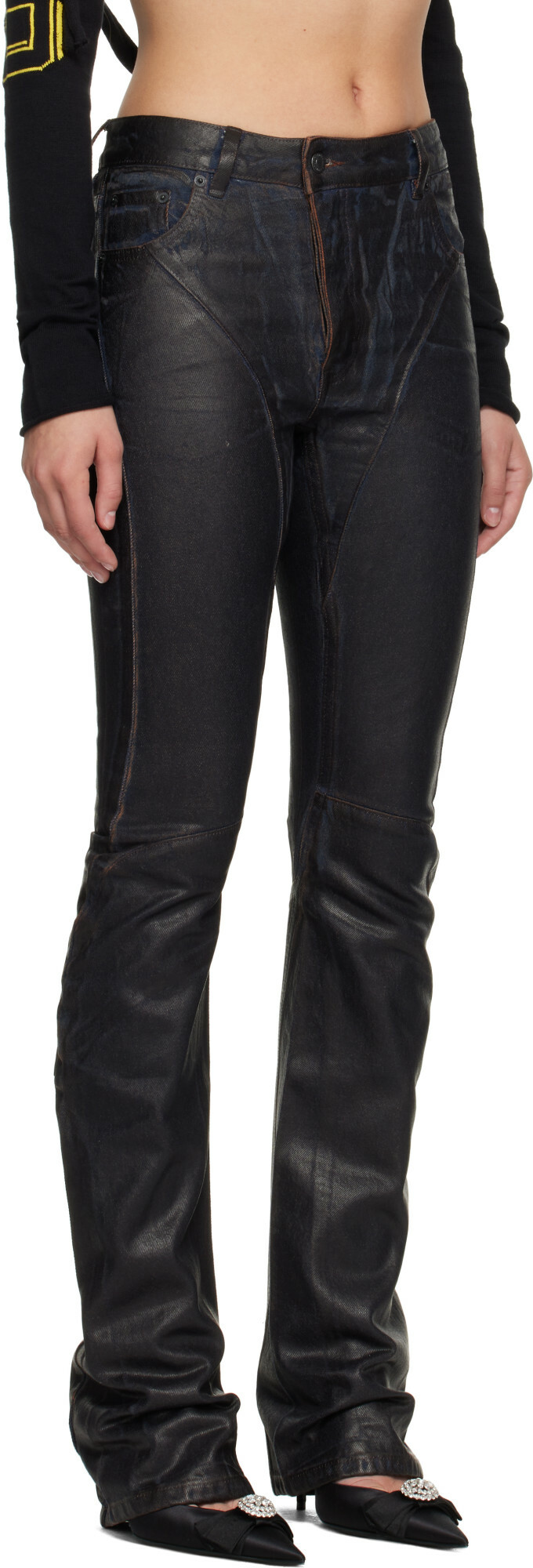 Ottolinger Brown Glazed Curve Jeans