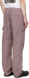 Stone Island Purple 3100020 Stretch Organic Cotton Twill Cargo Pants