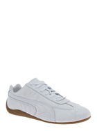 Puma speedcat White Low Top Sneakers With Embossed Logo On The Tongue And Contrasting Sole In Leather Unisex