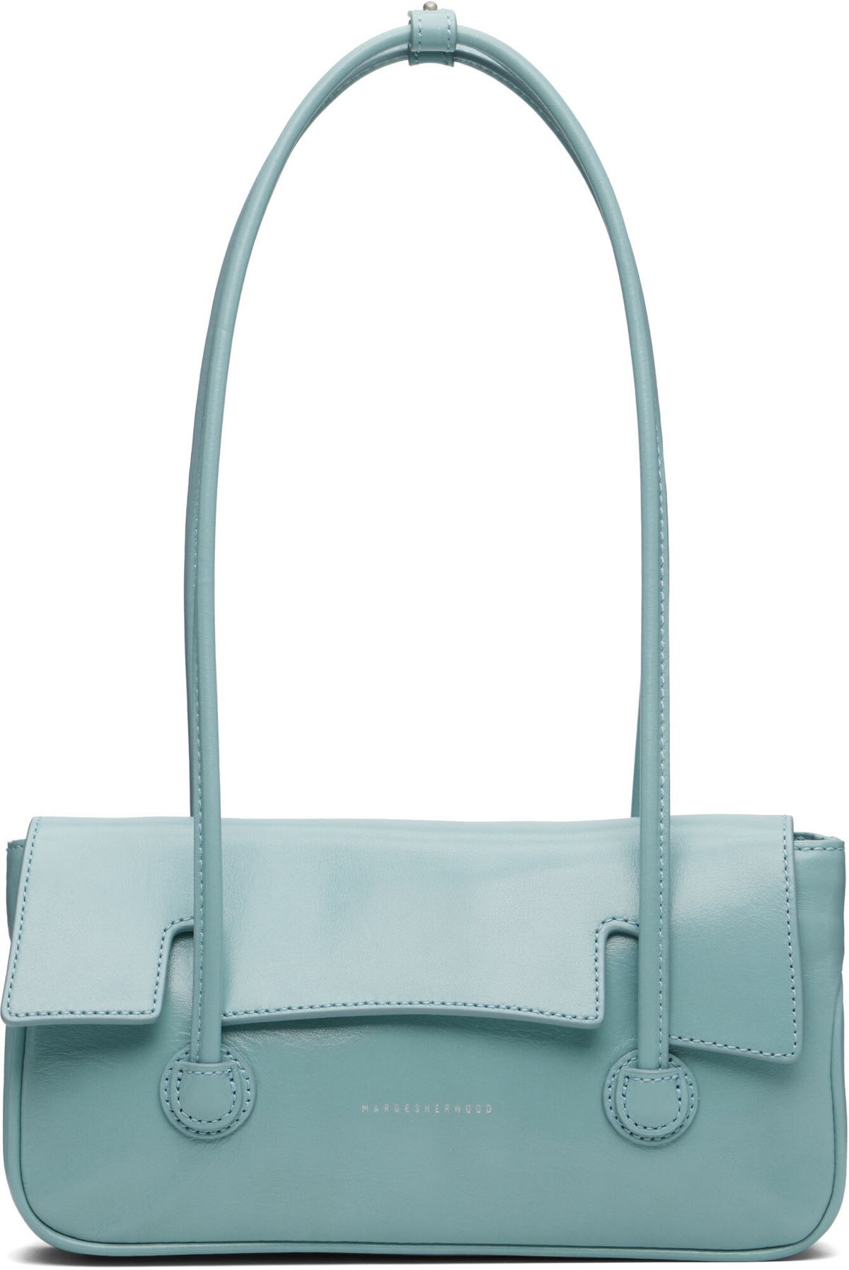 MARGESHERWOOD Blue Flap Small Bag