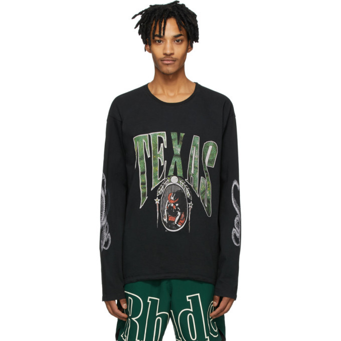 Photo: Rhude Black Texas Long Sleeve T-Shirt