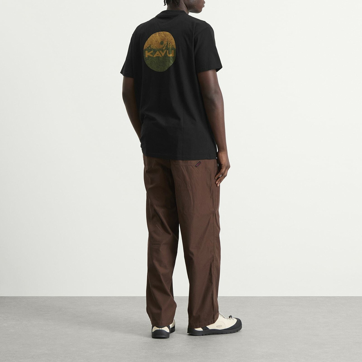KAVU Men's Range T-Shirt in Black