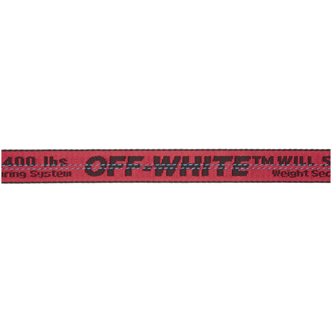 OFF-WHITE Industrial Belt in Red & Black