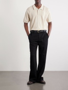 Beams Plus - Jacquard-Knit Polo Shirt - Neutrals