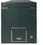 WOLF - British Racing Pebble-Grain Vegan Leather Watch Winder - Green